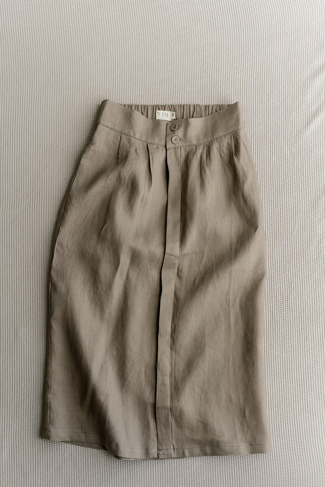 Tailored Linen Skirt