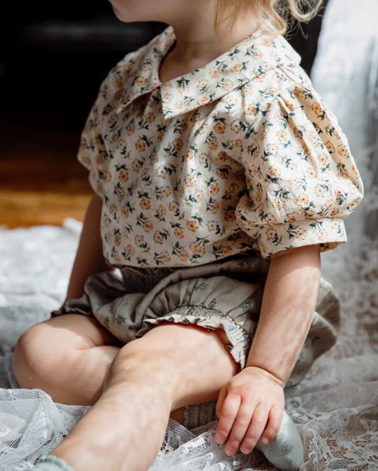 Short Sleeve Floret Blouse